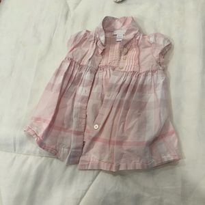 Burberry’s baby girl button down shirt